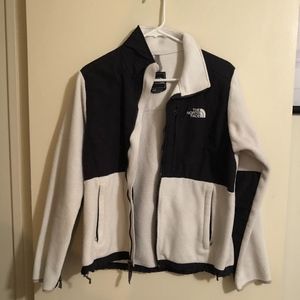 North Face Denali Jacket, White, Medium